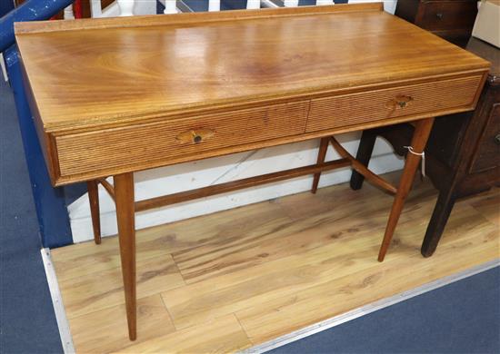 A Robert Heritage teak console table W.122cm